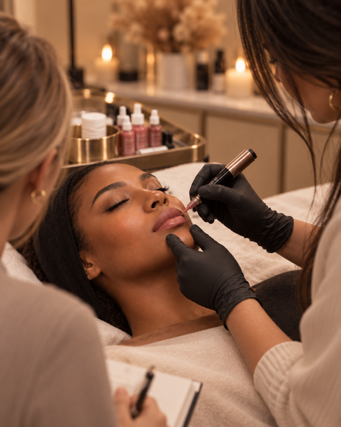Permanent-Make-up-Schulung bei MARÉ — praxisnahes Training an Lippen und Augenbrauen